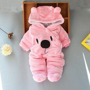 Newborn Baby Clothes Boy Girl Thick Wool Sets Jumpsuits for Cold